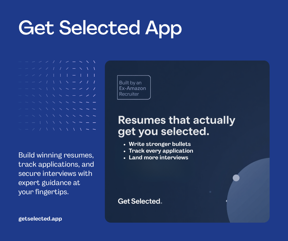 Welcome to the Get Selected Blog